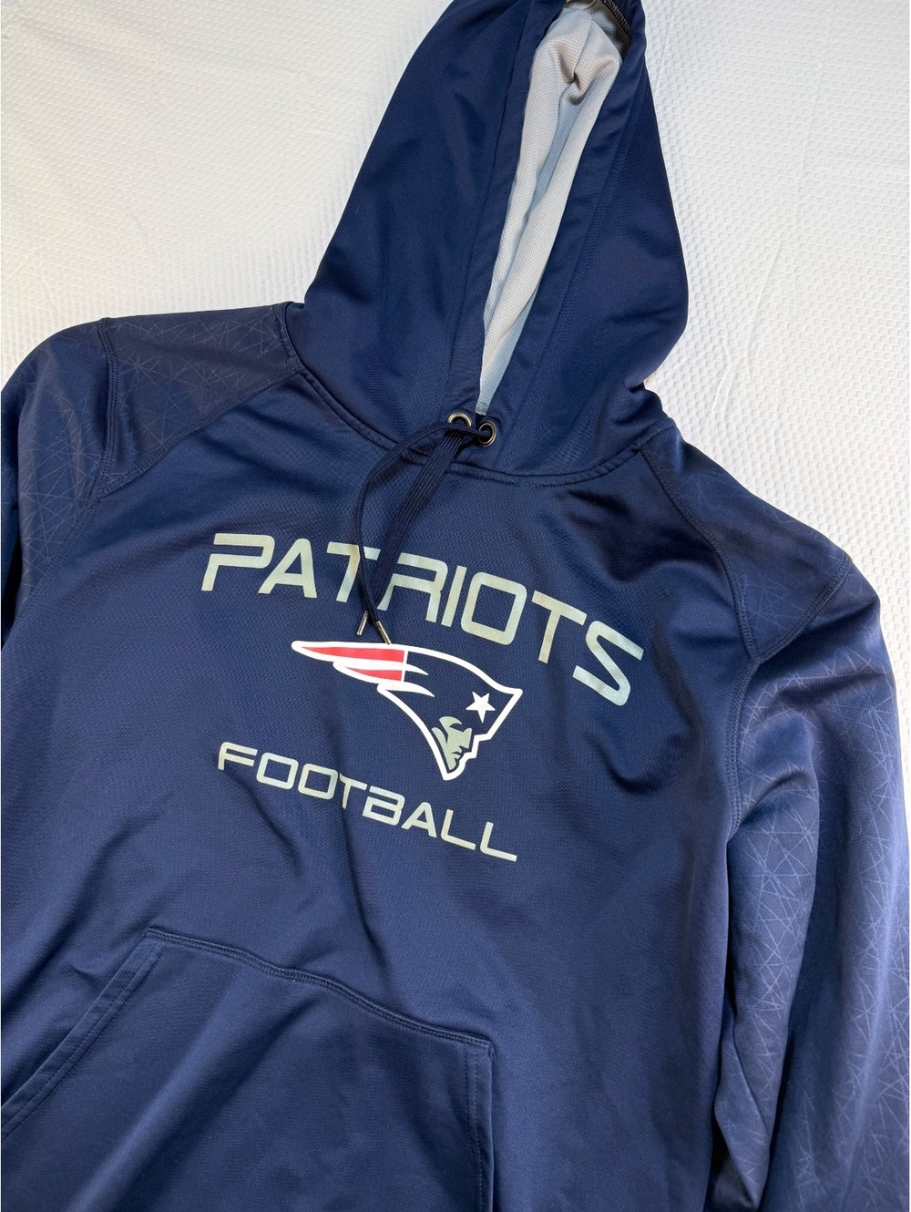 Majestic New England Patriots Hoodie Men’s L Navy NFL Football Game Day